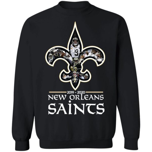 New Orleans Saints 2019 2020 Team Signatures Shirt Apparel