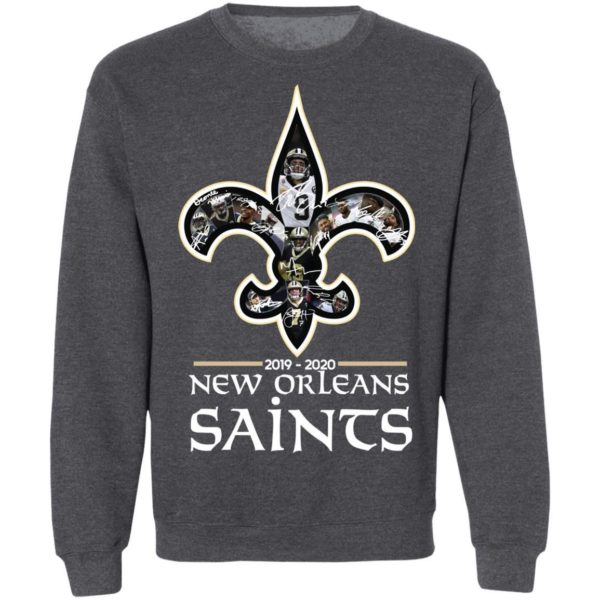 New Orleans Saints 2019 2020 Team Signatures Shirt Apparel