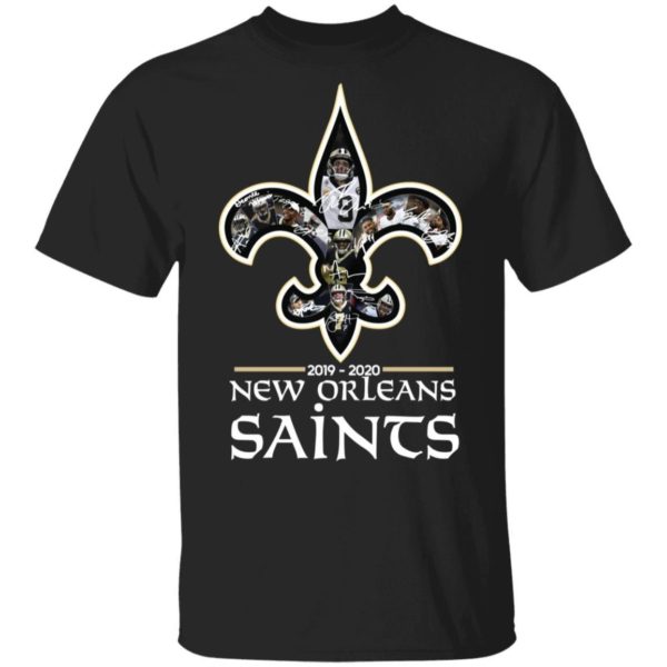 New Orleans Saints 2019 2020 Team Signatures Shirt Apparel