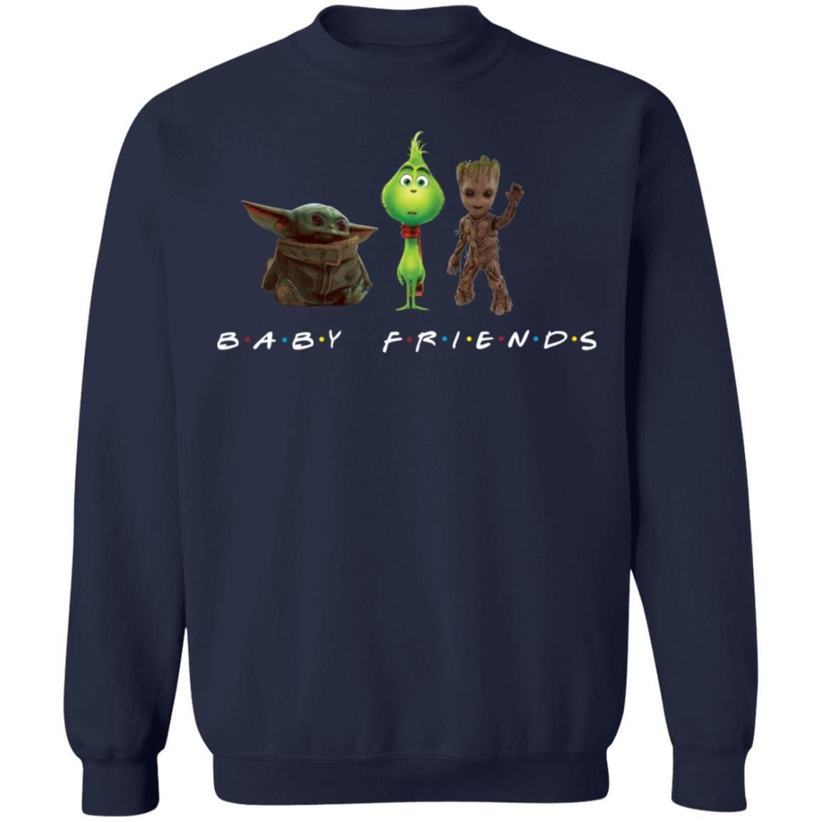 Baby Yoda Baby Grinch And Baby Groot Baby Friends Shirt Apparel Baby Yoda Baby Grinch And Baby Groot Baby Friends Shirt Apparel