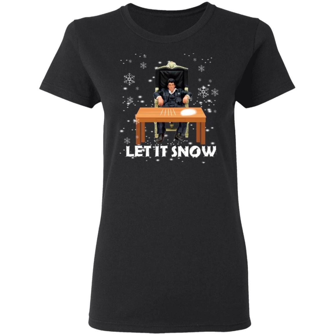 Tony Montana Walmart Cocaine Let It Snow Shirt Apparel Tony Montana Walmart Cocaine Let It Snow Shirt Apparel