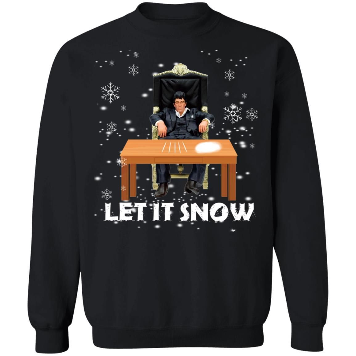 Tony Montana Walmart Cocaine Let It Snow Shirt Apparel Tony Montana Walmart Cocaine Let It Snow Shirt Apparel