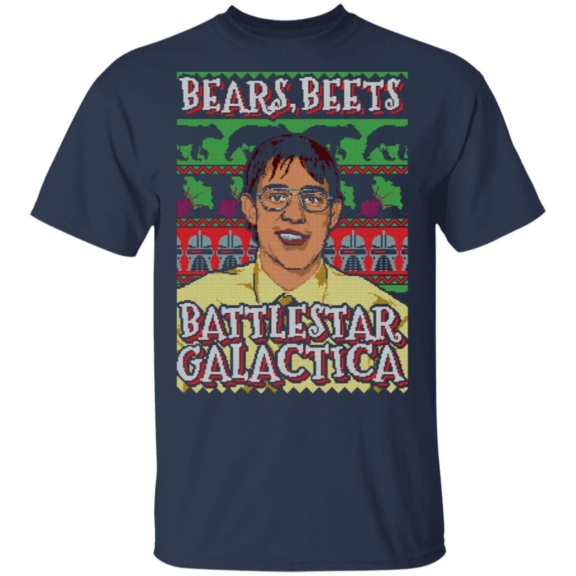 Bears Beets Battlestar Galactica Ugly Christmas Shirt Apparel Bears Beets Battlestar Galactica Ugly Christmas Shirt Apparel