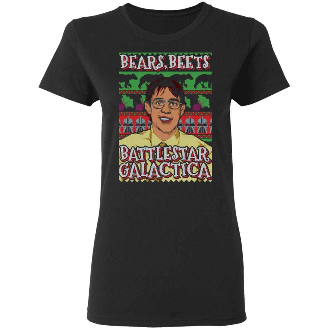 Bears Beets Battlestar Galactica Ugly Christmas Shirt Apparel Bears Beets Battlestar Galactica Ugly Christmas Shirt Apparel