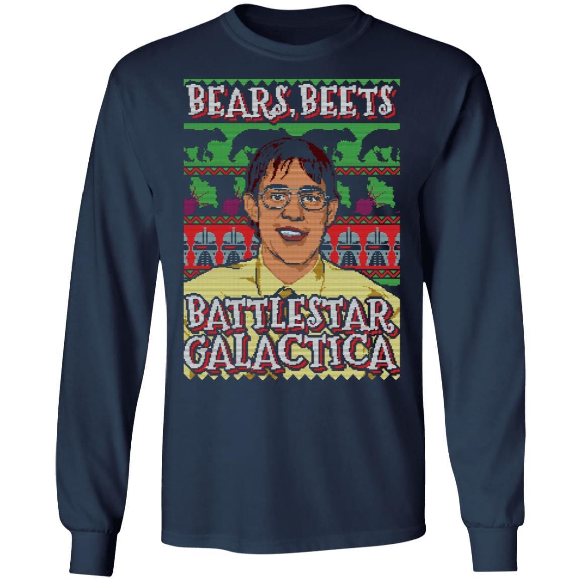 Bears Beets Battlestar Galactica Ugly Christmas Shirt Apparel Bears Beets Battlestar Galactica Ugly Christmas Shirt Apparel