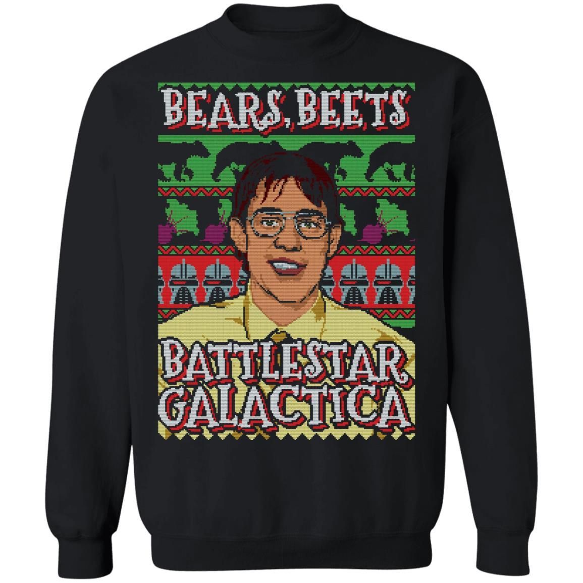 Bears Beets Battlestar Galactica Ugly Christmas Shirt Apparel Bears Beets Battlestar Galactica Ugly Christmas Shirt Apparel
