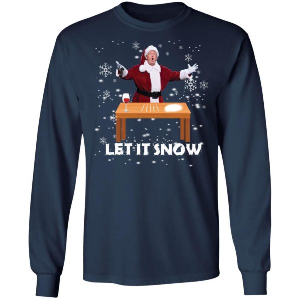 Let It Snow Santa Cocaine President Donald Trump Shirt Apparel