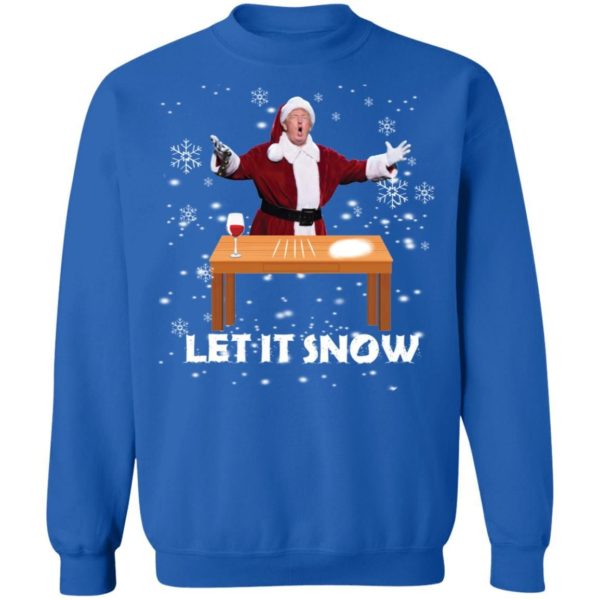 Let It Snow Santa Cocaine President Donald Trump Shirt Apparel