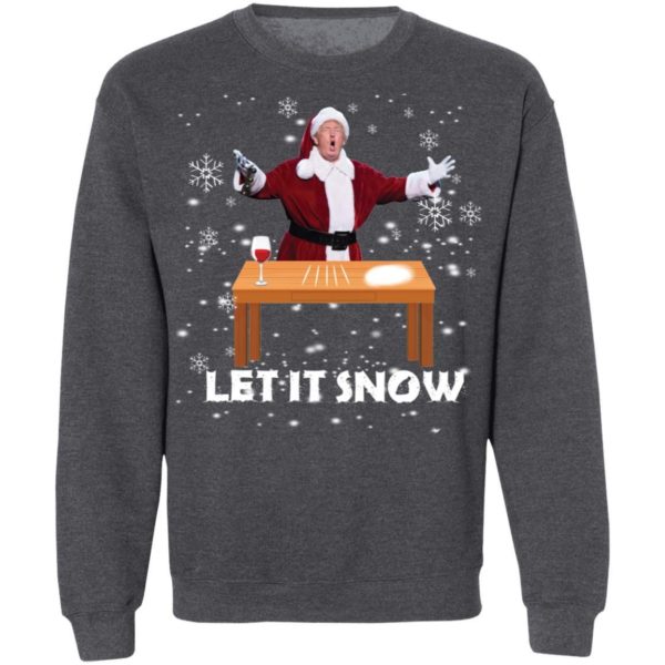 Let It Snow Santa Cocaine President Donald Trump Shirt Apparel