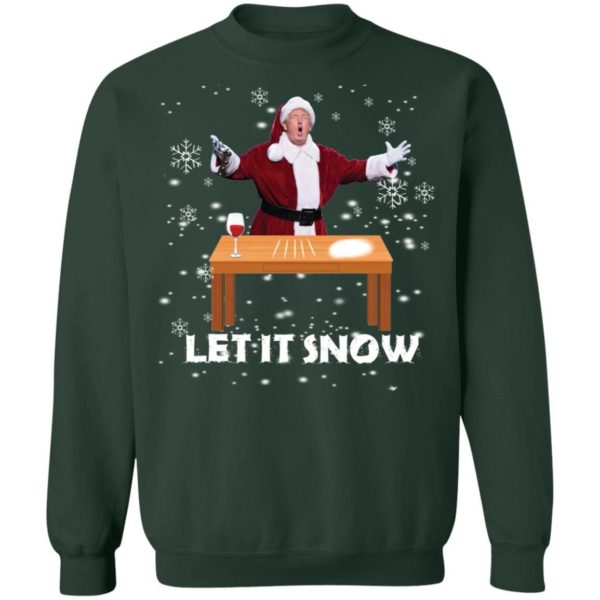 Let It Snow Santa Cocaine President Donald Trump Shirt Apparel