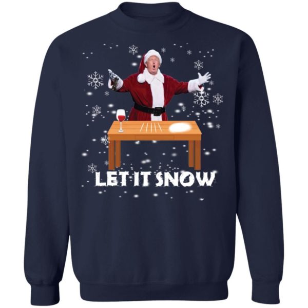 Let It Snow Santa Cocaine President Donald Trump Shirt Apparel