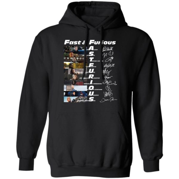 Fast And Furious Paul Walker Vin Diesel Tyrese Gibson Signatures Shirt Apparel