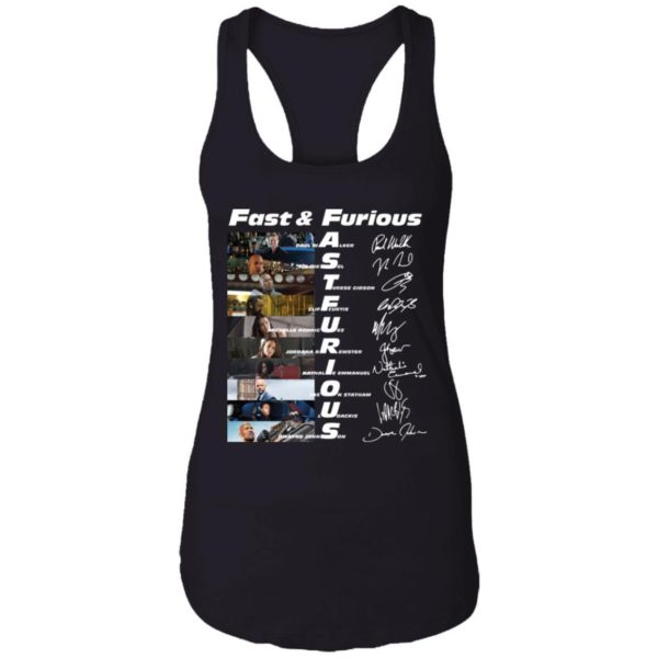 Fast And Furious Paul Walker Vin Diesel Tyrese Gibson Signatures Shirt Apparel