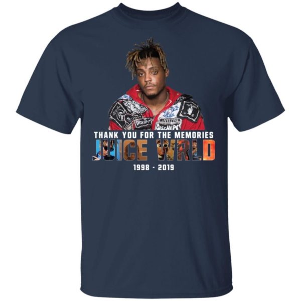 Thank You For The Memories Juice Wrld 1998 2019 Shirt Apparel