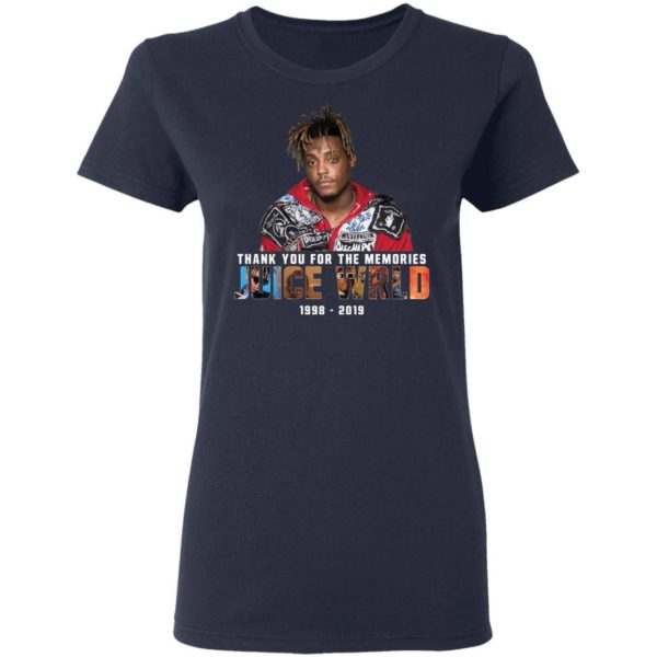 Thank You For The Memories Juice Wrld 1998 2019 Shirt Apparel