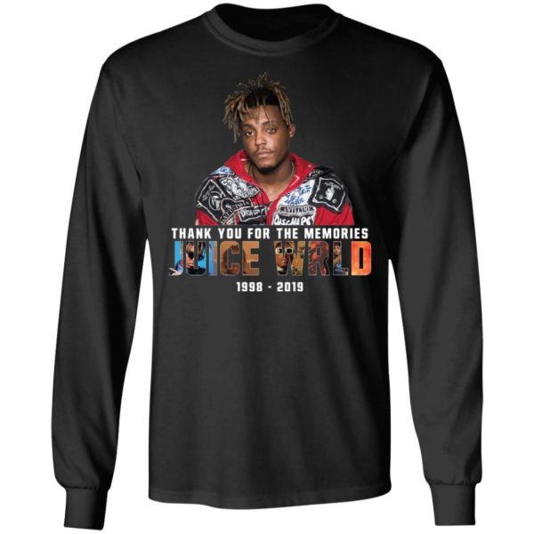 Thank You For The Memories Juice Wrld 1998 2019 Shirt Apparel