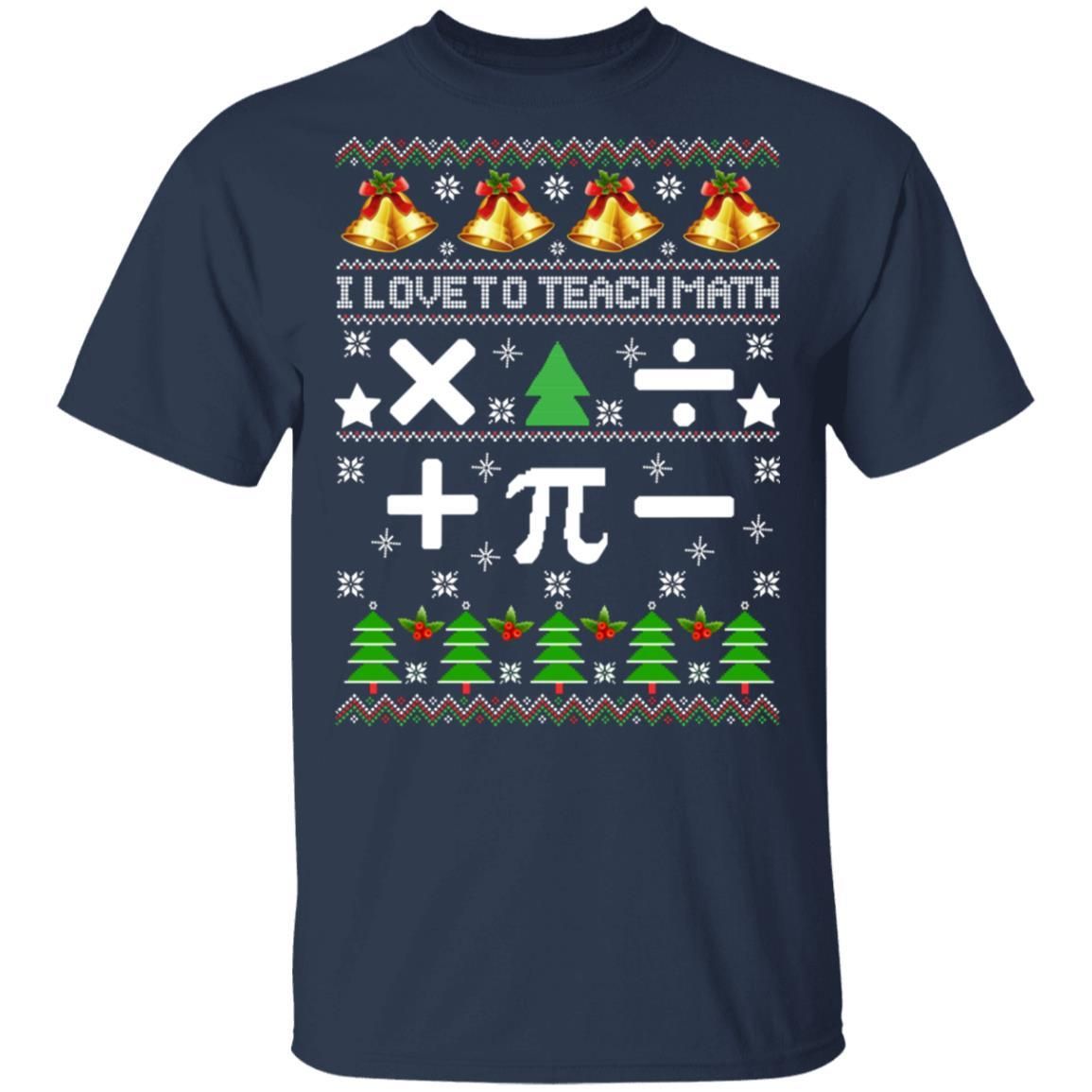 I Love To Teach Math Christmas Sweatshirt Apparel I Love To Teach Math Christmas Sweatshirt Apparel