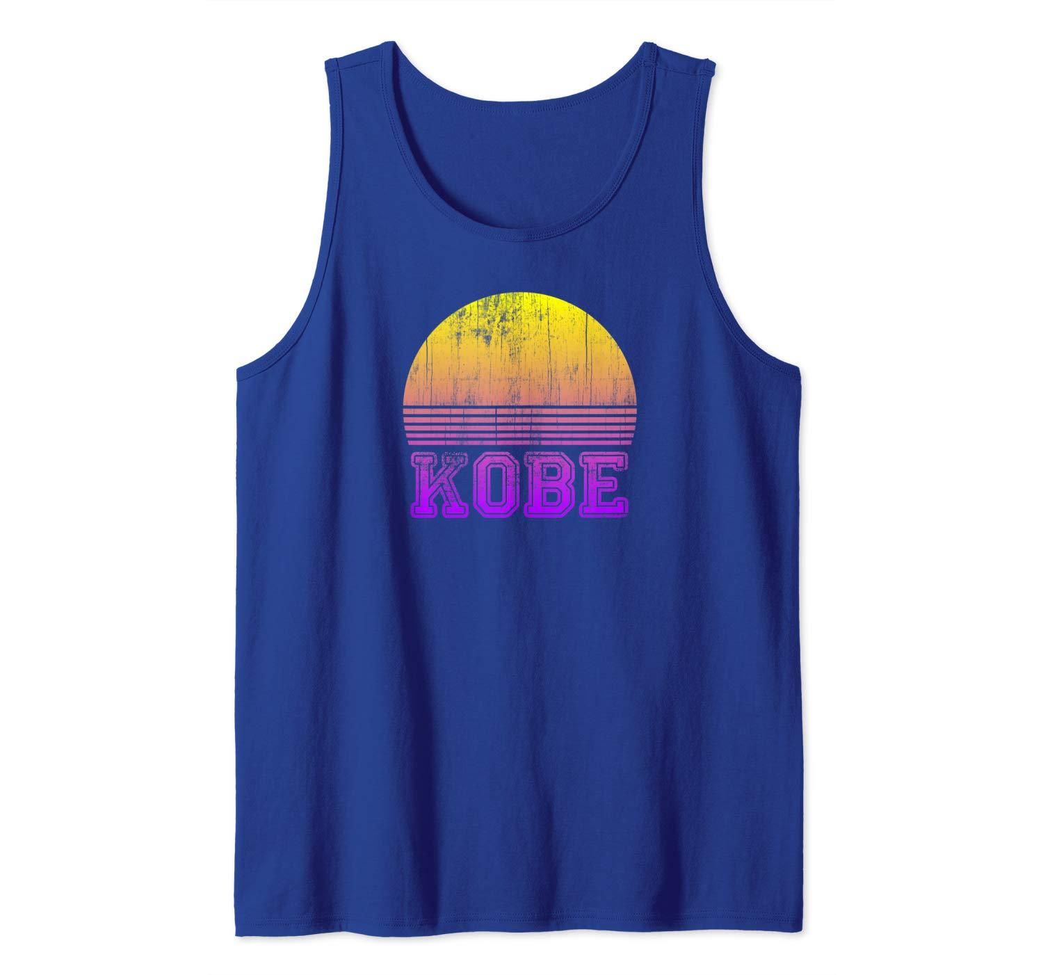 Distressed Kobe Sunset Japan Vacation Vintage Retro Souvenir Tank Top Apparel Distressed Kobe Sunset Japan Vacation Vintage Retro Souvenir Tank Top Apparel