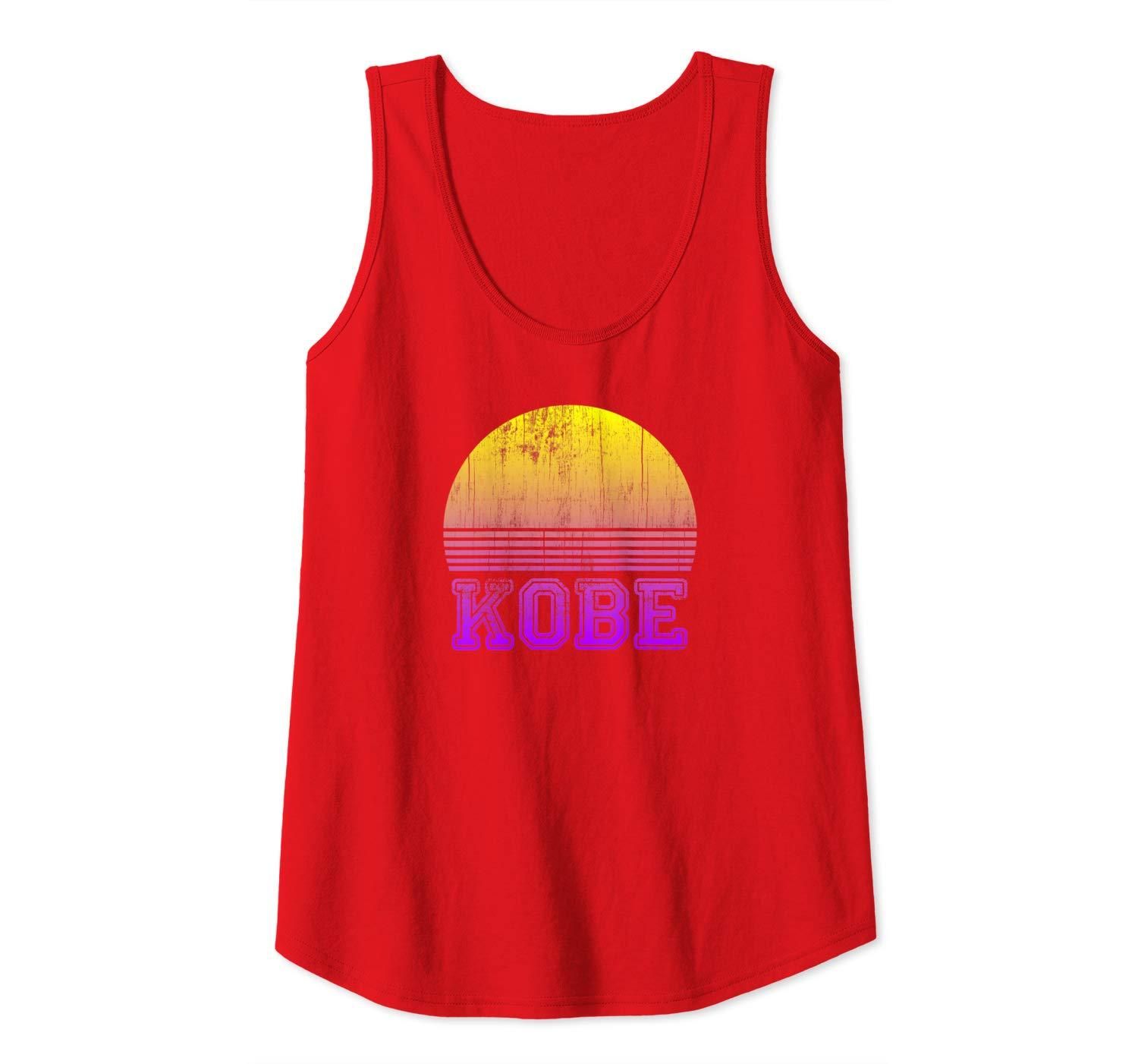 Distressed Kobe Sunset Japan Vacation Vintage Retro Souvenir Tank Top Apparel Distressed Kobe Sunset Japan Vacation Vintage Retro Souvenir Tank Top Apparel