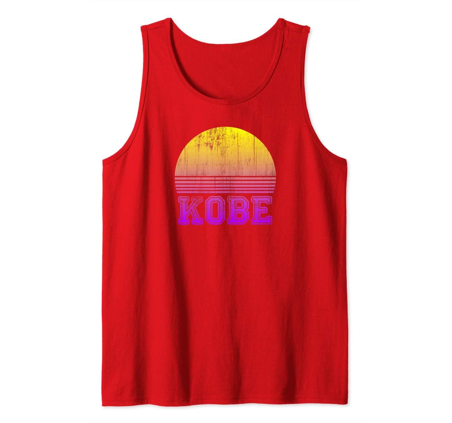 Distressed Kobe Sunset Japan Vacation Vintage Retro Souvenir Tank Top Apparel Distressed Kobe Sunset Japan Vacation Vintage Retro Souvenir Tank Top Apparel