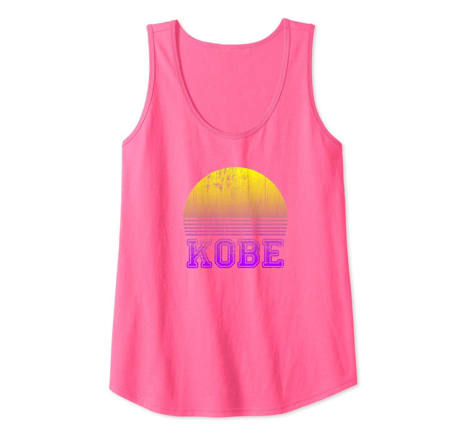 Distressed Kobe Sunset Japan Vacation Vintage Retro Souvenir Tank Top Apparel Distressed Kobe Sunset Japan Vacation Vintage Retro Souvenir Tank Top Apparel