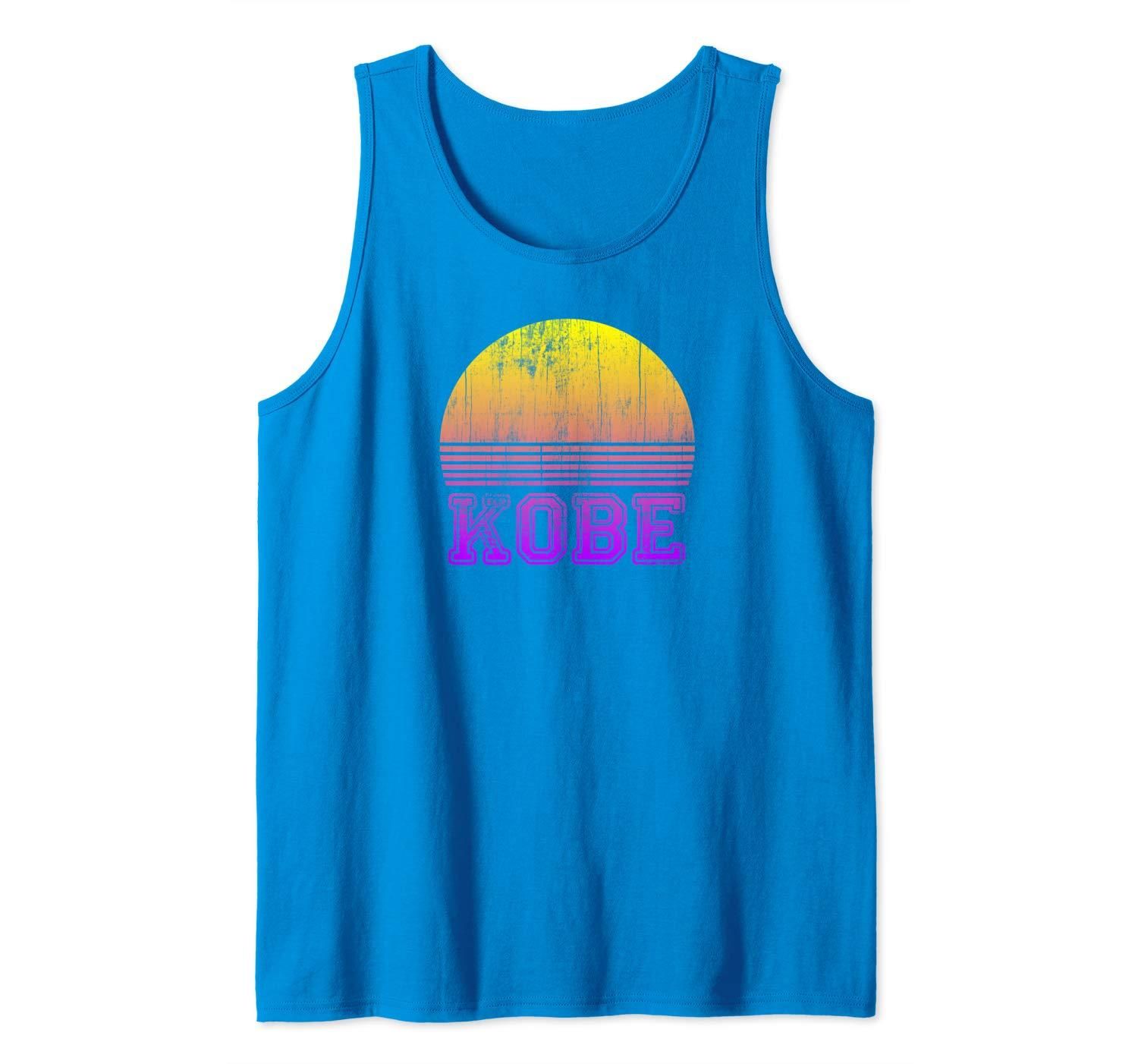 Distressed Kobe Sunset Japan Vacation Vintage Retro Souvenir Tank Top Apparel Distressed Kobe Sunset Japan Vacation Vintage Retro Souvenir Tank Top Apparel