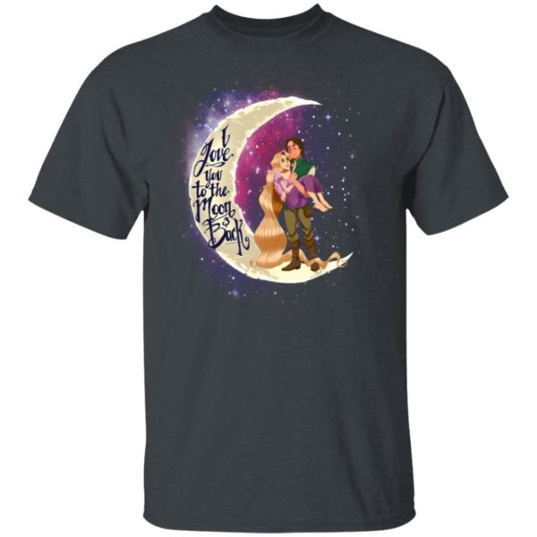 Valentine Rapunzel And Flynn Rider T shirt I Love You To The Moon And Back Shirt Apparel