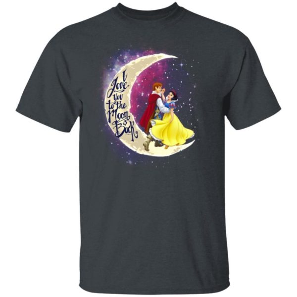 Valentine Snow White And The Prince T shirt I Love You To The Moon And Back MT01 Apparel