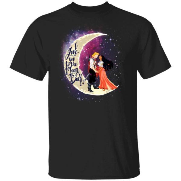 Valentine Pocahontas And John Smith T shirt I Love You To The Moon And Back Shirt Uncategorized