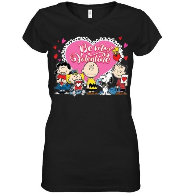 Snoopy and Charlie Brown Be My Valentine Shirt Apparel