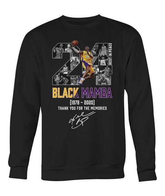 Black Mamba Kobe Bryant 20 Thank You For The Memories 1978 2020 Shirt Apparel Black Mamba Kobe Bryant 20 Thank You For The Memories 1978 2020 Shirt Apparel