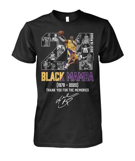Black Mamba Kobe Bryant 20 Thank You For The Memories 1978 2020 Shirt Apparel Black Mamba Kobe Bryant 20 Thank You For The Memories 1978 2020 Shirt Apparel