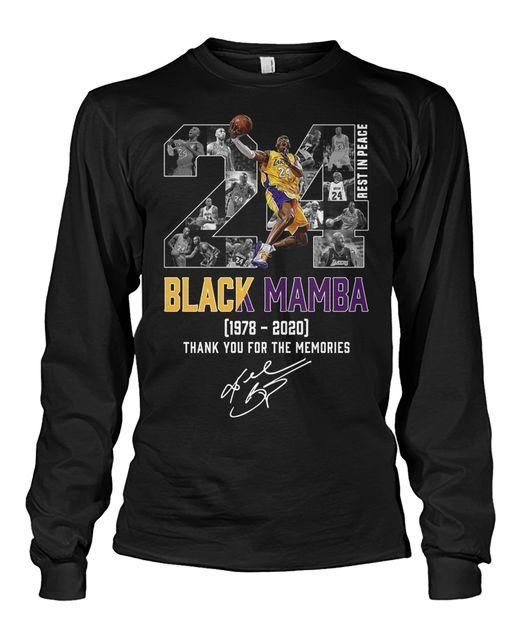 Black Mamba Kobe Bryant 20 Thank You For The Memories 1978 2020 Shirt Apparel Black Mamba Kobe Bryant 20 Thank You For The Memories 1978 2020 Shirt Apparel