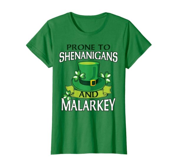St Patricks Day Funny Shenanigans and Melarkey Irish Shirt Apparel