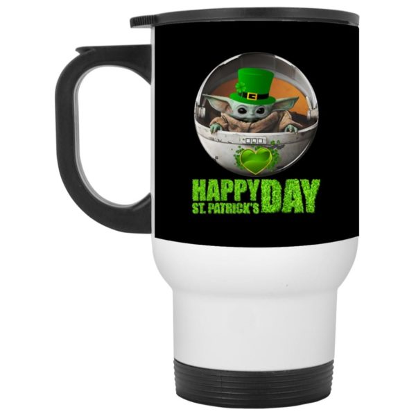 Baby Yoda Happy St Patrick’s Day Mug, Necklace Apparel