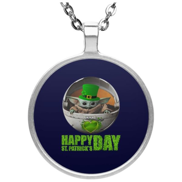 Baby Yoda Happy St Patrick’s Day Mug, Necklace Apparel