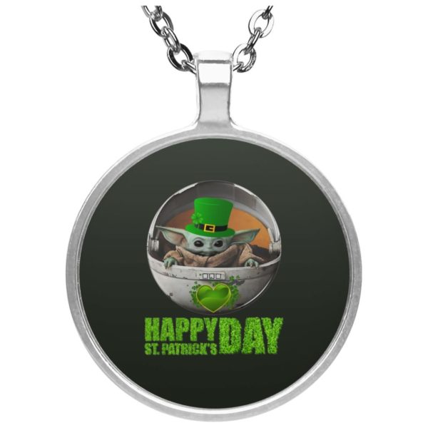 Baby Yoda Happy St Patrick’s Day Mug, Necklace Apparel