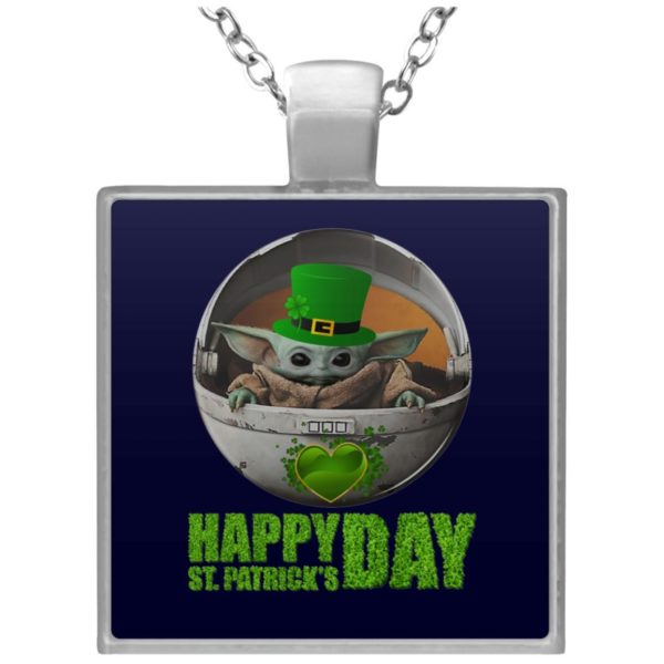 Baby Yoda Happy St Patrick’s Day Mug, Necklace Apparel