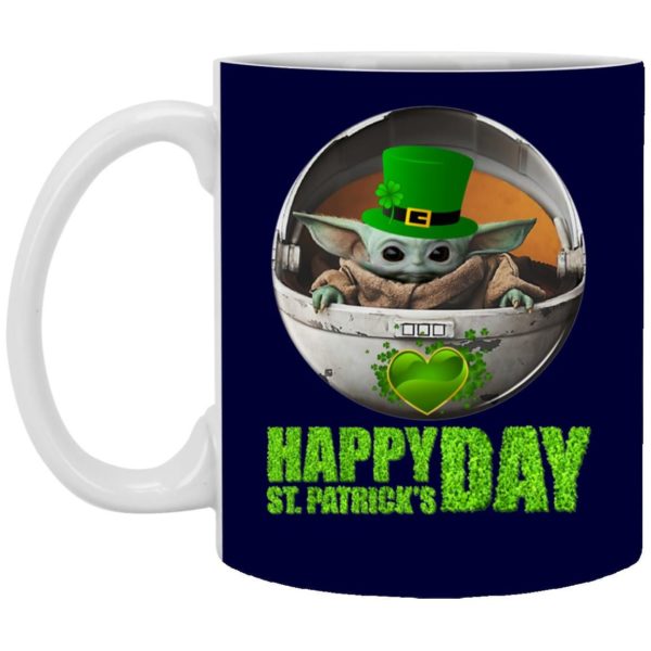 Baby Yoda Happy St Patrick’s Day Mug, Necklace Apparel