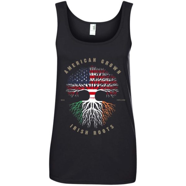 American Grown Irish Roots Ireland Flag Shirts Apparel