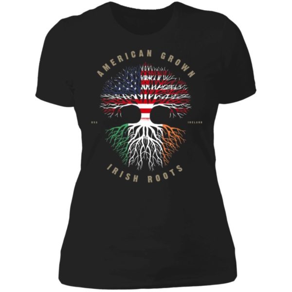 American Grown Irish Roots Ireland Flag Shirts Apparel