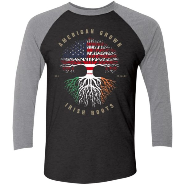 American Grown Irish Roots Ireland Flag Shirts Apparel