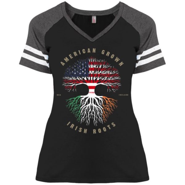 American Grown Irish Roots Ireland Flag Shirts Apparel