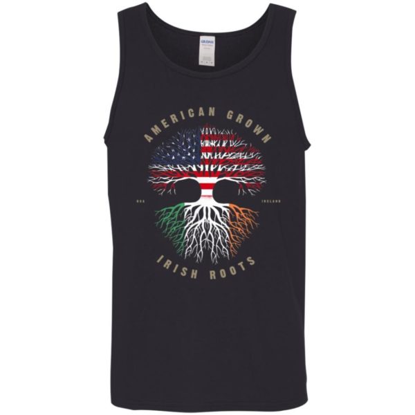 American Grown Irish Roots Ireland Flag Shirts Apparel