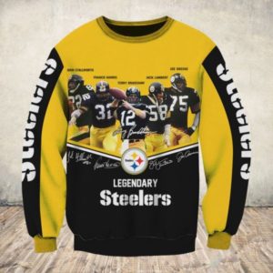 Pittsburgh Steelers 3D Sweatshirt, Legendary Steelers All Over Print Sweatshirt Apparel