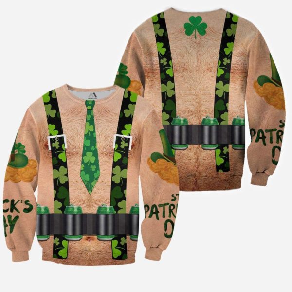 Funny Patricks Day 3D All Over Printed Shirts For Men & Women Apparel
