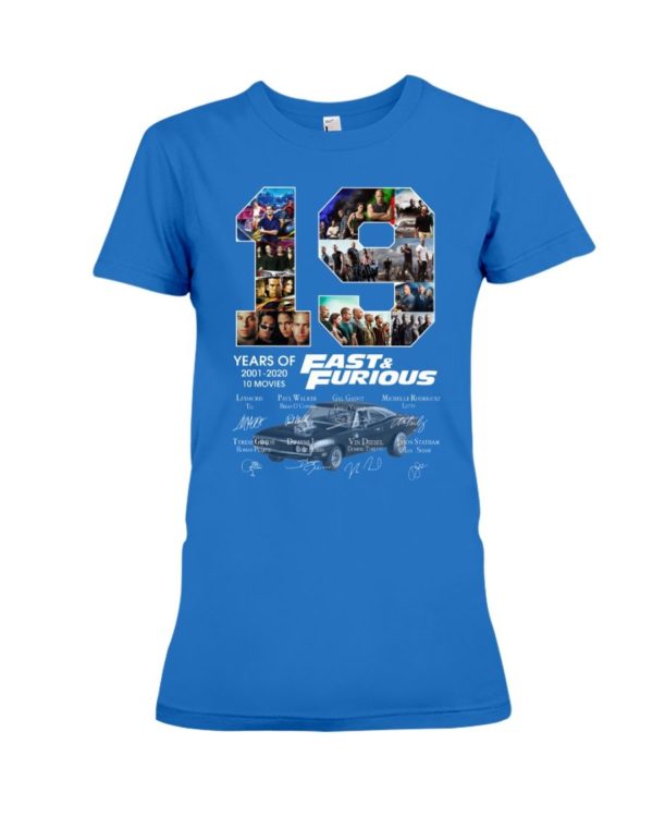 19 Years Of Fast & Furious Signature Shirt Apparel