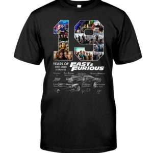 19 Years Of Fast & Furious Signature Shirt Apparel