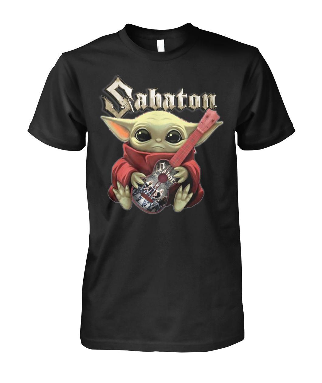 Baby Yoda Hug A Guitar Sabaton Shirt Apparel Baby Yoda Hug A Guitar Sabaton Shirt Apparel