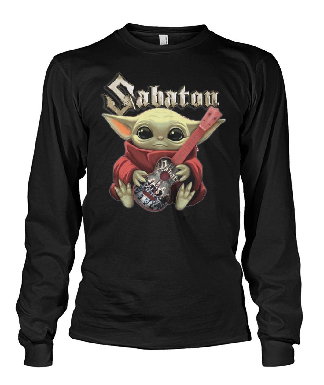 Baby Yoda Hug A Guitar Sabaton Shirt Apparel Baby Yoda Hug A Guitar Sabaton Shirt Apparel
